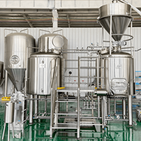 Brasserie à 2 cuves de 400L en acier inoxydable 304, solution clé en main, équipement de fermentation avec système de contrôle PID, facile à utiliser pour les bars