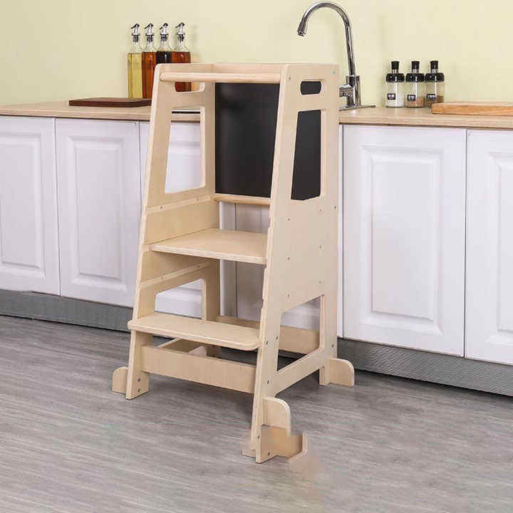 Montessori Learning Tower Kids Step Stool Adjustable Standing Toddler ...