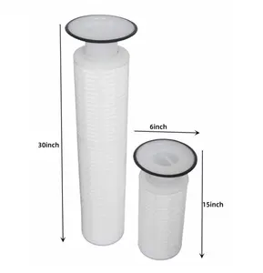 KRD PP Filter 60 inch 40 micron1 micron pp folded pleated filter cartridge AB1FR7EHF