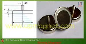 강력한 NdFeB 장착형 네오디뮴 자석 후크 원형 낚시용 네오디뮴 자석 나사 포함 - Product Image 4