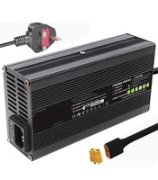 Chargeur de batterie au lithium de haute qualité 84V 5A 6A 7A 8A pour scooter électrique avec ventilateur de refroidissement