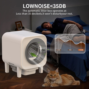 2025 Vidéo Smart Litière Maison Caméra Intégrée 65L <span class=keywords><strong>AutoClean</strong></span> 15KG Grands Chats Double WiFi Moniteur de Santé Détaillants Premium - Product Image 4