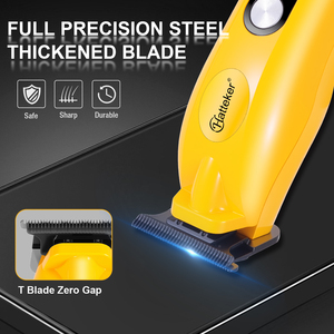Tondeuse à barbe électrique Hatteker avec écran LED, lames en acier inoxydable, chargement USB, batterie 1500 mAh, autonomie de 180 minutes pour usage domestique - Product Image 3