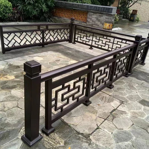 Clôture <span class=keywords><strong>de</strong></span> villa en aluminium <span class=keywords><strong>de</strong></span> luxe, style antique, garde-corps décoratif, clôture <span class=keywords><strong>de</strong></span> jardin extérieure, barrière en aluminium sur mesure - Product Image 1