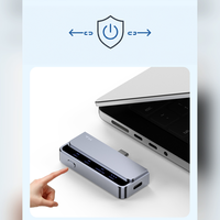 Émetteur-récepteur vidéo HDTV sans fil USB-C 1080P 60Hz, 50M, WiFi 5GHz, kit de mise en miroir d'écran Plug-and-Play pour ordinateur portable, téléviseur, projecteur