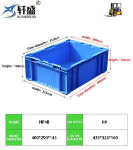 Nexara Euro tiêu chuẩn rắn Thùng nhựa Stackable tải nặng công nghiệp hộp lưu trữ - Product Image 4