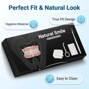 ชุดฟันปลอมแบบติดแน่น Snap on <span class=keywords><strong>Smile</strong></span> Natural Veneers  วัสดุซิลิโคนนำกลับมาใช้ใหม่ได้ เพื่อรอยยิ้มที่สมบูรณ์แบบทันที - Product Image 6