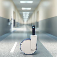 Roue pivotante à frein en polyuréthane TPR de qualité médicale de 8 pouces pour lits d'hôpital, équipement de soins intensifs, chariots alimentaires - Garantie de 3 ans
