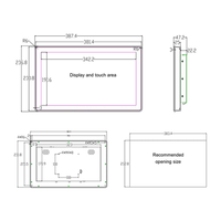 Ordinateur tactile tout-en-un industriel et commercial IXHUB 15,6 pouces Android Ubuntu avec haut-parleur PoE 1280*800
