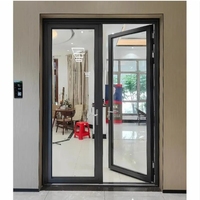 Prix usine verre à battant Double vitrage aluminium porte en verre trempé pour balcon Bâtiment Commercial Appartement Maison Chambre