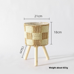 Support de vase <span class=keywords><strong>en</strong></span> <span class=keywords><strong>bambou</strong></span> de couleur naturelle personnalisé RTS, écologique, durable, support de <span class=keywords><strong>pot</strong></span> de fleurs, balcon, jardin, plantes <span class=keywords><strong>en</strong></span> osier - Product Image 6