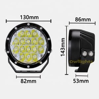 Nouveau IP68 étanche lumière auxiliaire 5 pouces LED voiture conduite lumière 4x4 tacteur rond voiture hors route véhicule Auto LED feux de travail