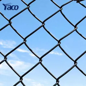 Nuovo arrivo 6ft black cyclone wire chain link fence Dog fence price