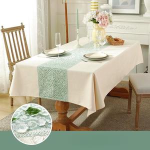 <span class=keywords><strong>Mantel</strong></span> de mesa de comedor de algodón y poliéster bordado 3D Natural personalizable, <span class=keywords><strong>mantel</strong></span> impermeable rectangular, <span class=keywords><strong>mantel</strong></span> con borlas - Product Image 6