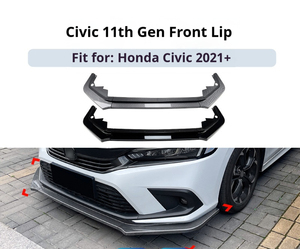 Pièces de lèvre de pare-chocs avant de voiture de haute qualité pour Honda Civic série <span class=keywords><strong>11</strong></span> 2021 + - Product Image 4