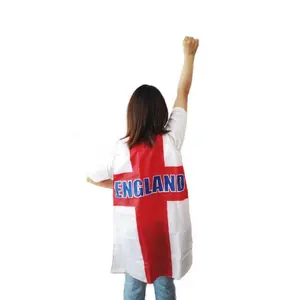 Em cape bendera anak-anak, jubah poncho pendukung Inggris 2024