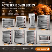 Four à rôtir commercial électrique et à gaz pour poulet, canard, porc, poisson