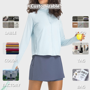 Ice Sense Ropa De Mujer dames Yoga loisirs à manches longues sport crème solaire manteau résistant au soleil femmes Golf à capuche poches hauts vestes - Product Image 5