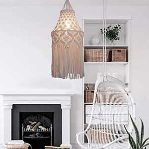 Dropshipping Lamp Shade Boho Hanging Pendant Light Cover Modern Bohemian Decor for Home Office - Product Image 4