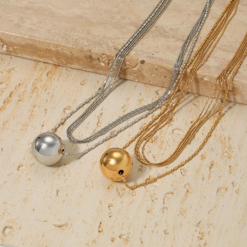 Stacked Necklace 18 K Gold Plated
