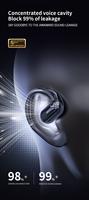 Nouveaux écouteurs de traduction intelligents AI, traduction intelligente, BT5.4, ANC, sans fil, intra-auriculaires, contrôle tactile, casque ouvert pour le sport, étanche IPX4