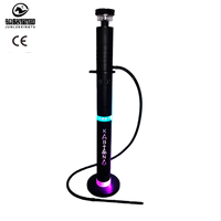 Chicha géante professionnelle en aluminium de 104 cm avec base stable de 22 cm – Narguilé métallique de grande taille pour distributeurs