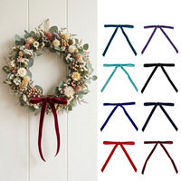 Ruban en velours de luxe personnalisé, fabriqué directement en usine, ruban papillon écologique pour emballages cadeaux de Noël et de mariage