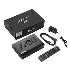 MEELO เครื่องรับสัญญาณดาวเทียมดิจิทัล,เครื่องรับสัญญาณดาวเทียม HD 3in1 COMBO DVB-S2 + DVB-T2 + DVB-C Twin Tuner Enigma2ระบบ Linux Meelo Combo