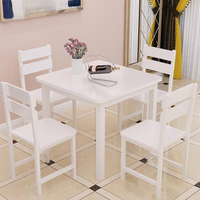 Ensemble table à manger pour petit appartement pour 4 personnes Ensemble table à manger carrée et chaises pour la maison