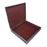Écrous en MDF personnalisés stockage du bois thé gravure laser boîte d'emballage dates gravé cadeau islamique en bois sculpter boîte