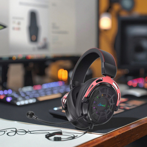<span class=keywords><strong>Auriculares</strong></span> para juegos con <span class=keywords><strong>cable</strong></span> de luz RGB de 40mm, <span class=keywords><strong>auriculares</strong></span> de malla de acero para PS4/PS5/PC/Switch, <span class=keywords><strong>auriculares</strong></span> para juegos compatibles para DJ, aviación deportiva - Product Image 4