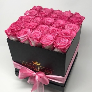 Hình dạng vuông vĩnh cửu Rose Flower bao bì hộp quà tặng Sản xuất tại Trung Quốc - Product Image 3