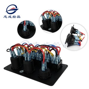 Panel de Interruptores Impermeable de 6 Vías para Yate, Pantalla de Voltaje de 12V, USB Multifunción, Sistema Eléctrico para RV - Product Image 2