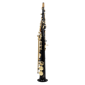 SLADE Saxophone Soprano Droit Professionnel Noir avec Clés Dorées - Product Image 6