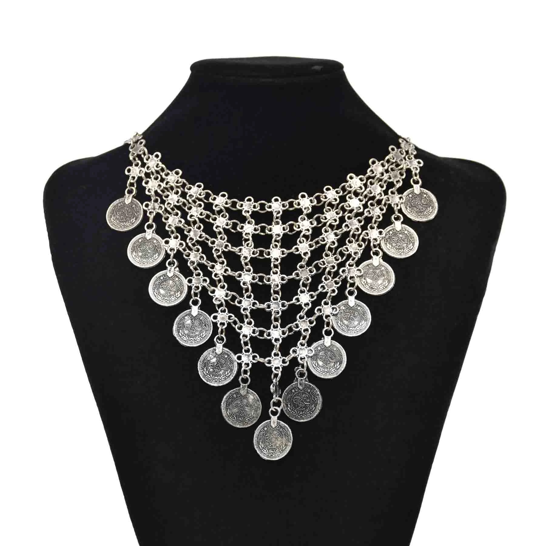 Collier Déclaration Tocara - Argent Texturé - Design Moderniste - Vintage - 925