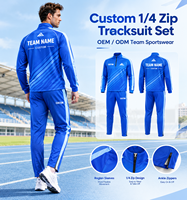 Ensemble d'entraînement de football à col zippé, survêtement de football personnalisé par sublimation, uniforme d'équipe OEM ODM, faible MOQ, vente en gros, pour jeunes et adultes