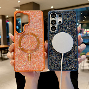 เคสโทรศัพท์มือถือแม่เหล็กเพชรหรูหราสำหรับ Samsung S26 ultra S25 S24 S23 ซีรีส์  ฝาหลังเคลือบเงาแบบดีไซน์เนอร์ OEM - Product Image 1