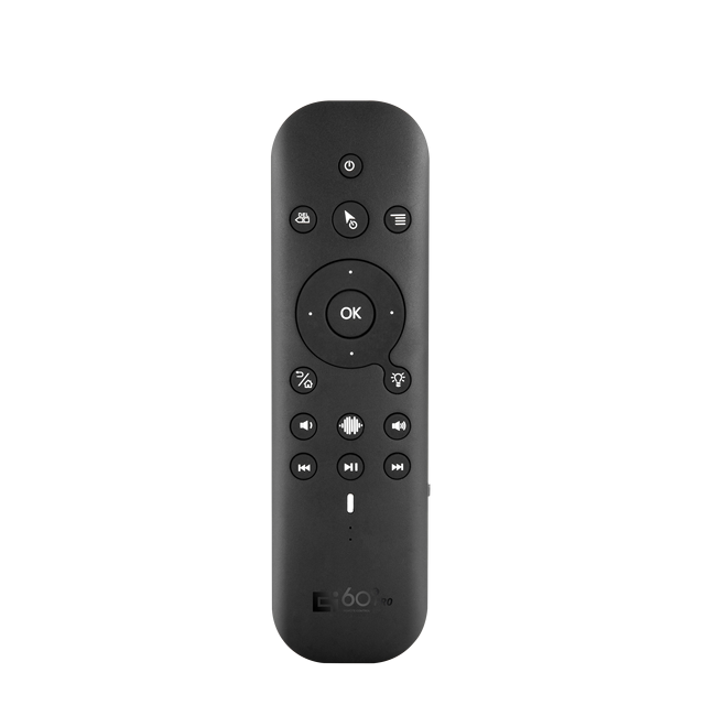 G60S Pro BT Air Mouse Voice Remote with Keyboard,2.4G Wireless & BT 5.0, Backlit 6-Axis Gyroscope for Android TV Box, PC