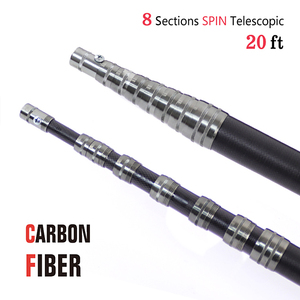 Perche <span class=keywords><strong>télescopique</strong></span> en fibre de carbone sur mesure de 6 m (8 sections) pour le nettoyage des fenêtres et des accessoires anti-poussière - Product Image 3