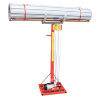 Micro-lève-personne électrique 300 kg, hauteur 4,9 m - Construction en acier/métal, moteur 2,2 kW, télécommande sans fil, nouvelle élingue à câble métallique