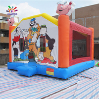 HUAAOTOYS commercial Popeye château sautant gonflable Combo maison videur PVC matériel installation facile pour les enfants