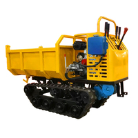 Diesel-Raupendumper Mini-Kettentransporter Hydraulischer Selbstladender Kipptransporter für Landwirtschaft und Bau