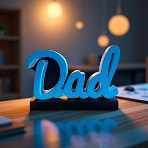 Décoration de table créative en bois d'ingénierie Dad Fancy Showpiece pour la maison et le bureau – Articles décoratifs esthétiques - Product Image 1