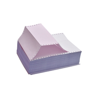 Papier autocopiant continu A4 d'ordinateur rame 95x11 pouces bureau de 2 plis imprimant le papier autocopiant de NCR