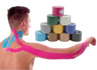 Cinta Deportiva Ergonómica Shuangan de 3.8cm * 5m, de Algodón, Impermeable, Elástica, Suave, Transpirable e Hipoalergénica
