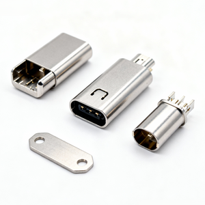 Servicio de Fundición a Presión Personalizado, Carcasa de Conector de Alta Velocidad, Fundición a Presión de Aluminio, Puerto USB Tipo C, Conector de Aleación de Zinc - Product Image 1