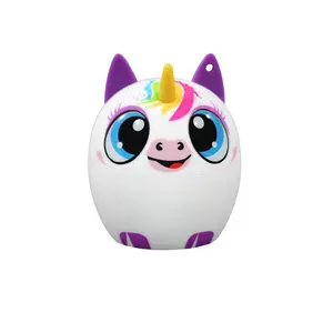חיות מחמד Unicorn צבע LED רמקול אלחוטי נייד רמקול צעצועי ילדים מיני רמקול