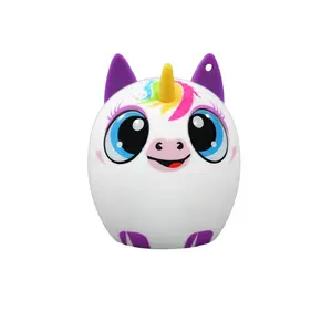 Haut-parleur LED couleur licorne pour animaux de compagnie haut-parleur portable sans fil jouets pour enfants mini-haut-parleur