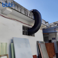 Harga Pabrik Fleksibel Tahan Api Tahan Suhu Tinggi Pelindung Sinar Matahari PVC Aluminium Foil Komposit Saluran Udara Komersial