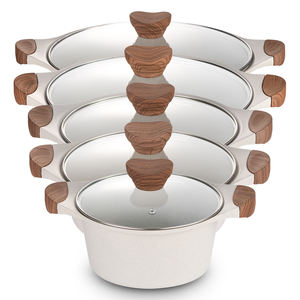 Juego de Utensilios de Cocina RAF R.80003 Modernos y Ecológicos de <span class=keywords><strong>Aluminio</strong></span> <span class=keywords><strong>Fundido</strong></span> Antiadherente con Fondo de Mármol para Cocina de Gas - Product Image 6